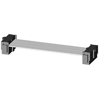 Module connector, 8 cm, for function modules 3RA27 10-pole