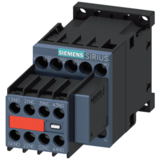 Contactor, AC-3e, 7 A/3 kW/400 V, 3-pole, 110 V AC/50 Hz, 120 V AC/60 Hz, 2 NO+2 NC, screw terminal