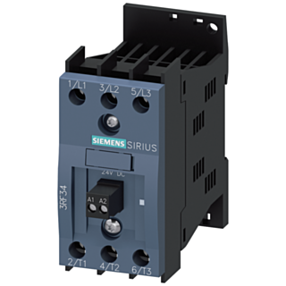 Solid-state contactor 3RF3, 3-ph. AC53 5.2 A 48-480 V/24 V DC 2-phase controlled
