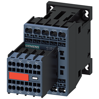 Contactor relay, 4 NO+4 NC, 230 V AC, 50/60 Hz, S00, spring-loaded terminal