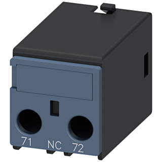 Auxiliary switch 1 NC, current path: 1 NC, connection from below