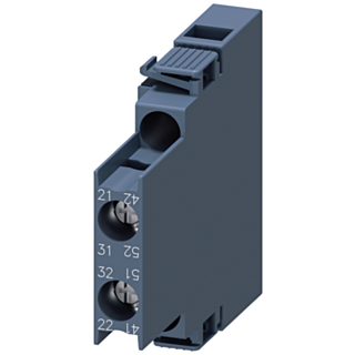 Auxiliary switch lateral, 2 NC, current paths: 1 NC, 1 NC, for motor contactors