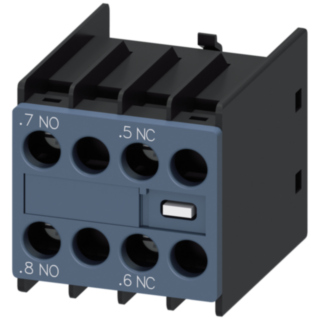 Auxiliary switch 11U, 1 NO+1 NC current paths: 1 NO, 1 NC for contactor relays/motor contactors S00/S0
