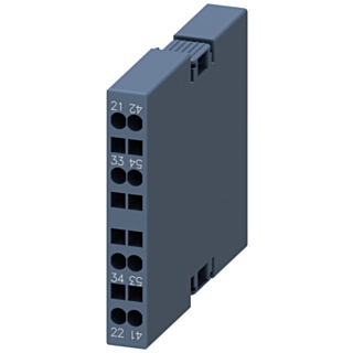 Auxiliary switch lateral, 1 NO+1 NC, current paths: 1 NC, 1 NO for motor contactors, S00