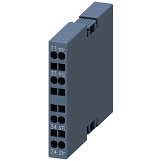 Auxiliary switch lateral, 2 NO, current paths: 1 NO, 1 NO for motor contactors, S00