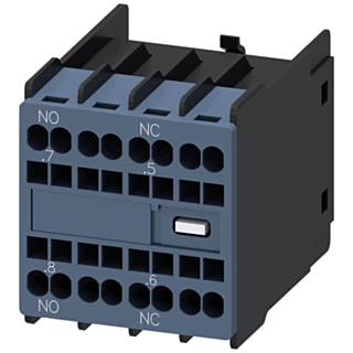 Auxiliary switch 11U, 1 NO+1 NC current paths: 1 NO, 1 NC for contactor relays/motor contactors S00/S0