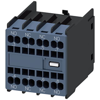 Auxiliary switch 11U, 2 NO+2 NC current paths: 1 NO, 1 NC, 1 NC, 1 NO