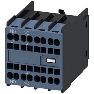 Auxiliary switch 2S current paths: 1 NO, 1 NO for contactor relays/motor contactors S00/S0
