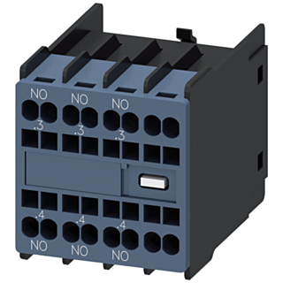 Auxiliary switch 3 NO current paths: 1 NO, 1 NO for contactor relays/motor contactors S00/S0