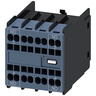 Solid-state compatible auxiliary switch 2 NO, current paths: 1 NO, 1 NO