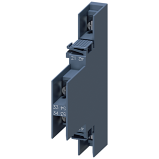 Auxiliary switch 1 NO+1 NC, current paths: 1 NC, 1 NO, S00, R: 21/22, 33/34 L: 41/42, 53/54