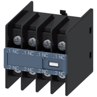 Auxiliary switch 4 NC, current paths: 1 NC, 1 NC, 1 NC, 1 NC, 3RT2,.1/.2,.1/.2,.1/.2,.1/.2