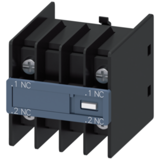 Auxiliary switch, 2 NC, current path 1 NC, 1 NC, for contactor relays and motor contactors