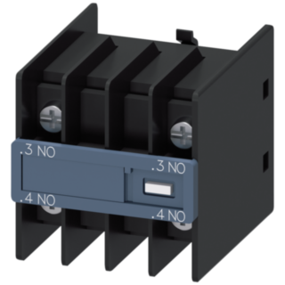 Auxiliary switch, 2 NO, current path 1 NO, 1 NO, for contactor relays and motor contactors