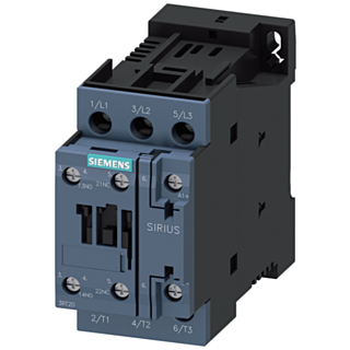Contactor, AC-3e, 32 A/15 kW/400 V, 3-pole, 12 V DC, 1 NO+1 NC, screw terminal