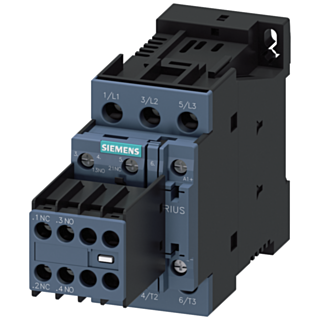 Contactor, AC-3e, 32 A/15 kW/400 V, 3-pole, 24 V DC, 2 NO+2 NC, screw terminal
