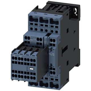 Contactor, AC-3e, 25 A/11 kW/400 V, 3-pole, 110 V AC/50 Hz, 2 NO+2 NC, spring-type terminal