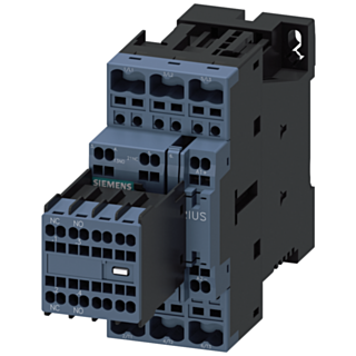 Contactor, AC-3e, 32 A/15 kW/400 V, 3-pole, 24 V DC, 2 NO+2 NC, spring-type terminal