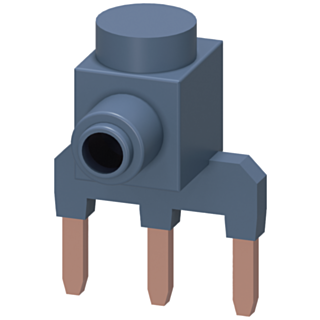 Parallel connector with connection terminal, 3-pole for motor contactors, S0