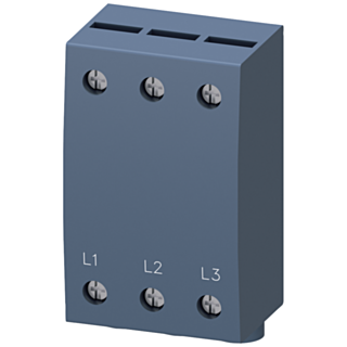 3-phase feed-in terminal for 3-ph. busbar, S0 and S00, connection from below