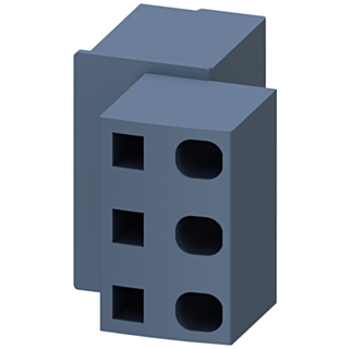 Terminal block 6 mm2 for current outfeed