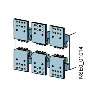 accessories circuit breaker 3WL maine conductor conn. 1 piece withdraw. circ. breaker sz i front conn. dual-hole front accessible up to2000A