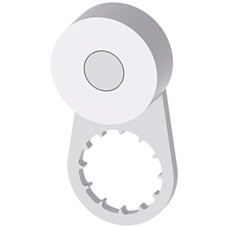 Twist lever for position switch 3SE52 metal lever 21 mm long roller 19 mm