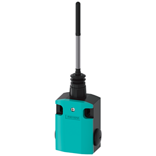 Position switch, metal encl. 56 mm wide, 1 NO/1 NC