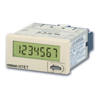 672657-Time counter, 1/32DIN (48 x 24 mm), self-powered, LCD, 7-digit,