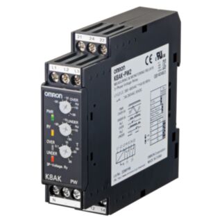 Monitoring relay 22.5 mm wide, 3-phase voltage monitoring, over and under voltages, 3-wire mode: 200, 220, 230 and 240 VAC, 4-wire mode: 115, 127,...
