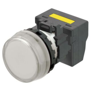 Indicador M22N nivelado etiquetável, BRANCO, LED BRANCO 200/240 VAC Push-in+