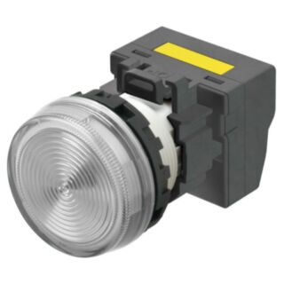 Indicatielamp M22N Ø22, compleet, IP66, vlakke lens, wit, 220-240 VAC, Push-in plus
