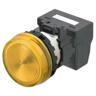 Indicatore giallo, LED 24V.cc terminali push-in plus