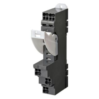 Socle, rail DIN / montage en surface, 15.5mm, 5 broches, borne push-in