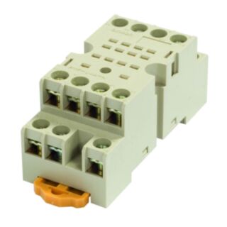 Montaggio DIN o frontequadro, terminali a vite per relè MY4