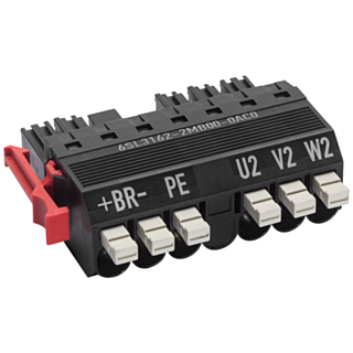 SINAMICS S120 POWER CONNECTOR C-/D-TYPE WITH PUSH-IN TERMINALS FOR MOTOR MODULES 3-30 A FRAME SIZE: BOOKSIZE
