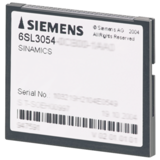 SINAMICS S120 CompactFlash card without performance expansion incl. licensing (Certificate of License, stored on the card) V4.8
