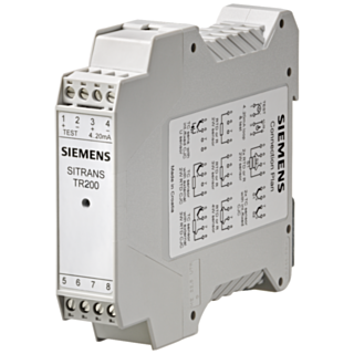 Temperature transmitter SITRANS TR200, for rail mounting, 2-wire system, 4 to...