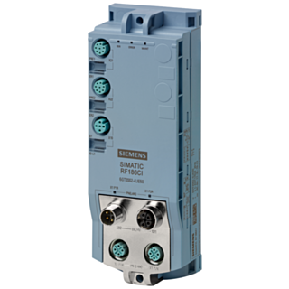 RFID communication module RF186CI for PROFINET, Ethernet, EtherNet/IP, 2 readers connectable, DI/DO interface