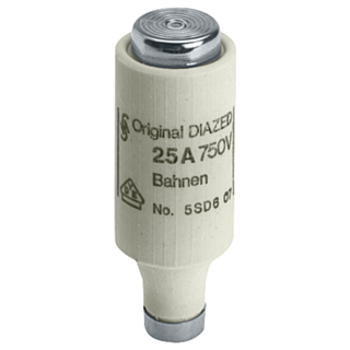 DIAZED fuse link 750 V DC rail system protection characteristic quick-response