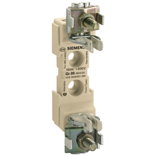 LV HRC FUSE BASE S00  1-P STRAIGHT-WIRE