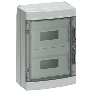 SIMBOX Universal WP wall-mounted distribution board, surface-mounting, IP65 2-tier, 24 MW, without terminal strip