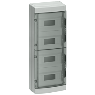 SIMBOX Universal WP wall-mounted distribution board, surface-mounting, IP65 4-tier, 72 MW, without terminal strip