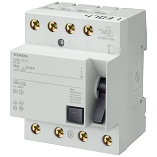 RCCB, 4-pole, type A, In: 100 A, 30 mA, Un AC: 400 V