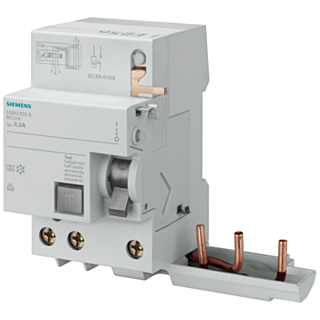 RC unit for 5SY, 3-pole, type A, In: 63 A, 30 mA, Un AC: 400 V