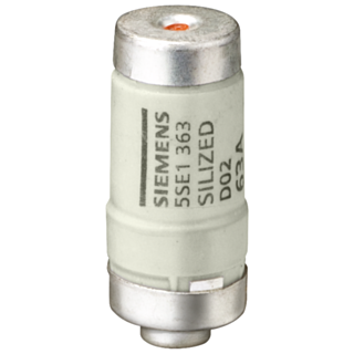 NEOZED fuse link, D02, 50 A, gR, Un AC: 400 V, Un DC: 250 V, SILIZED