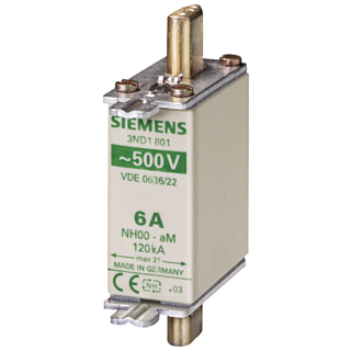 LV HRC fuse NH000 25A aM 500Vac