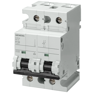Miniature circuit breaker 400 V 10 kA, 2-pole, B, 80 A, D=70 mm