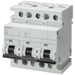 Miniature circuit breaker 400 V 10 kA, 3-pole, B, 80 A, D=70 mm