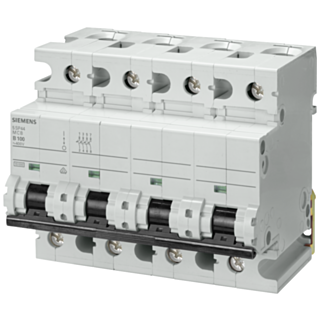 Miniature circuit breaker 400 V 10 kA, 4-pole, B, 80 A, D=70 mm